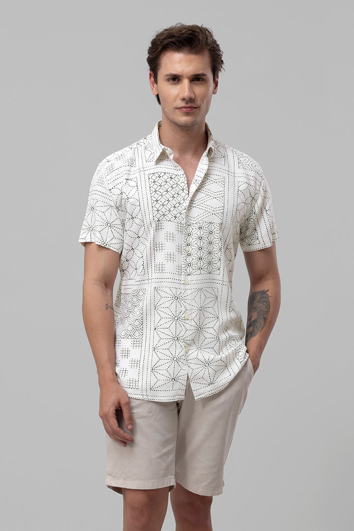 Tribal Art White Shirt