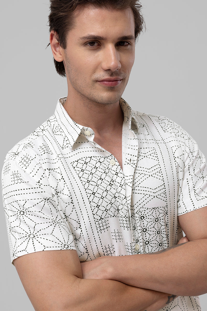 Tribal Art White Shirt