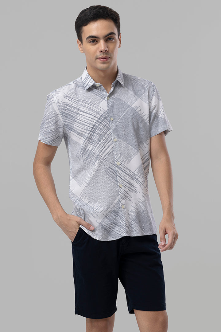 Complex Lines White Shirt