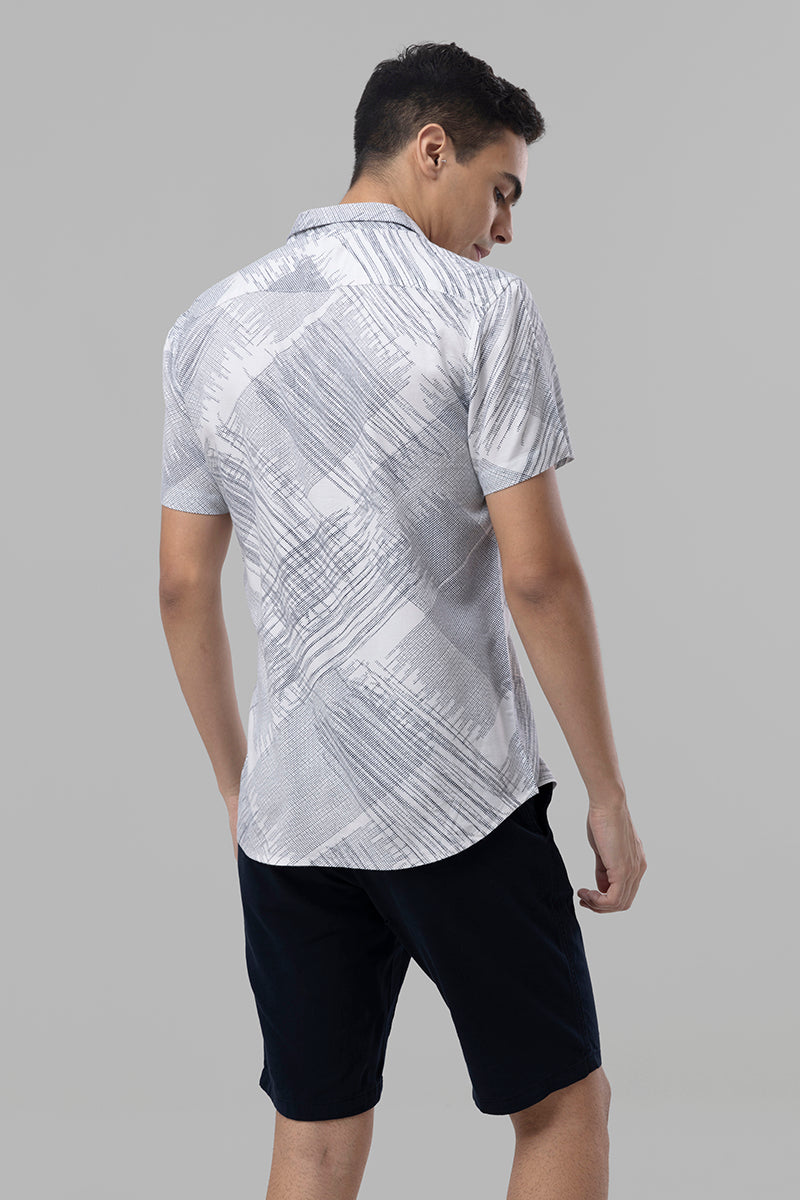 Complex Lines White Shirt