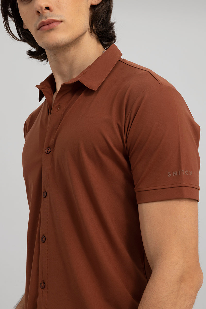 Tencil Brown Knitted Shirt