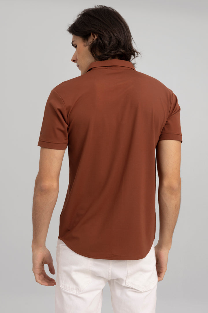 Tencil Brown Knitted Shirt