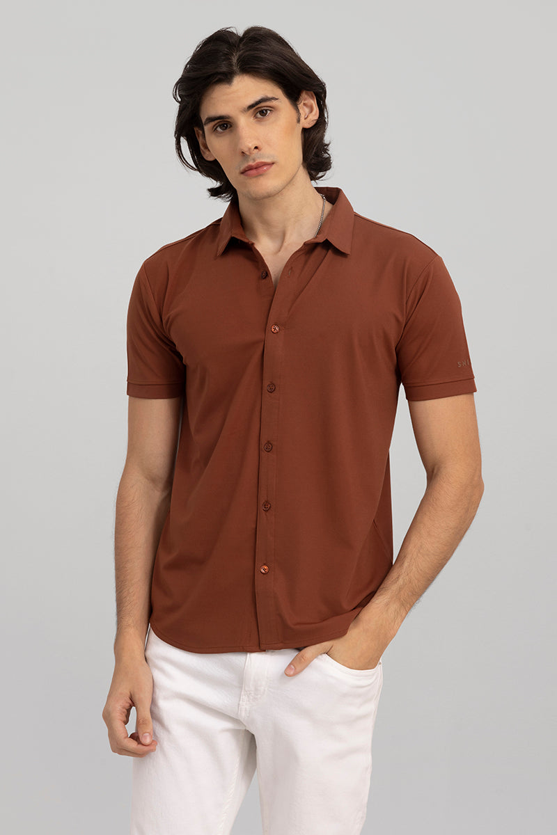 Tencil Brown Knitted Shirt