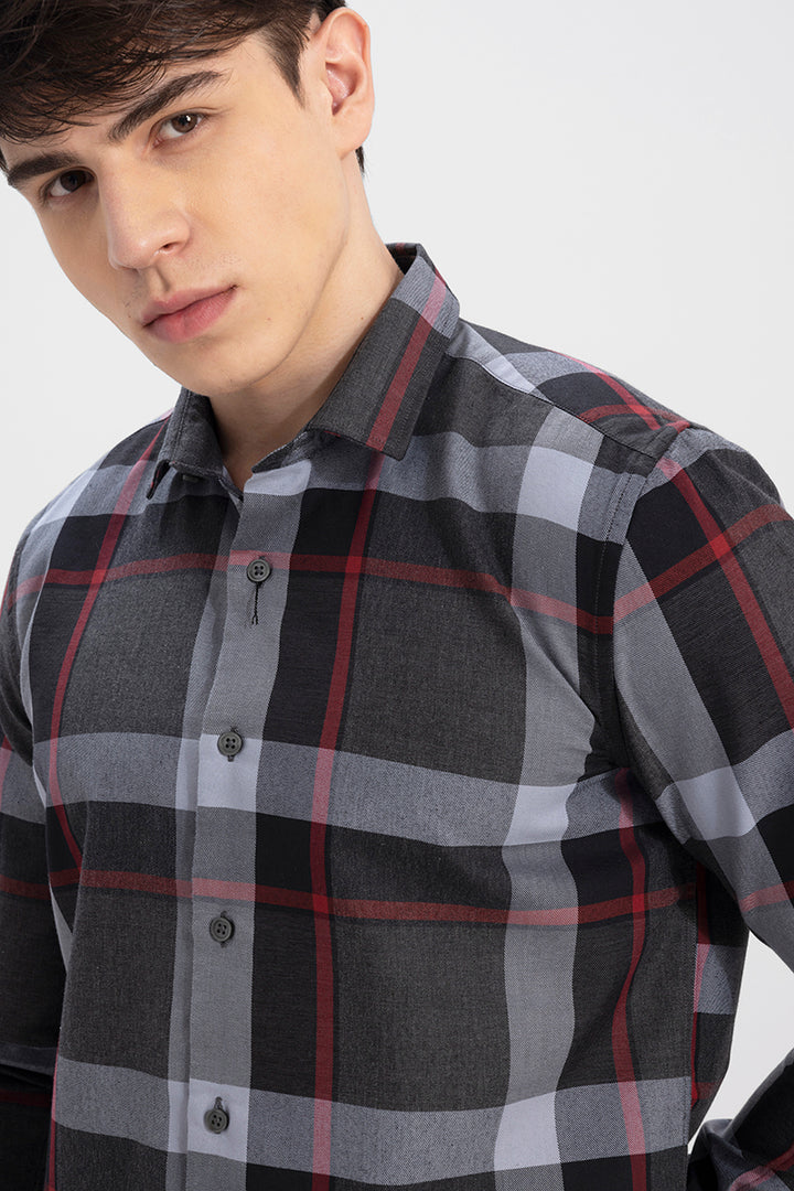 Everyday Checks Charcoal Grey Shirt