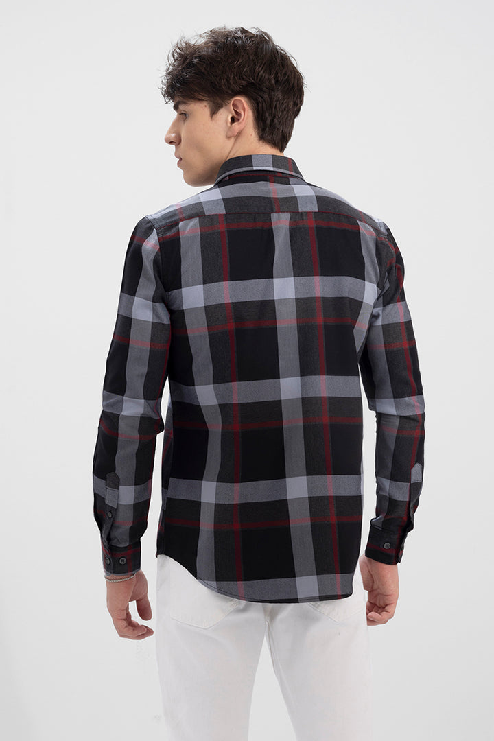 Everyday Checks Black Shirt