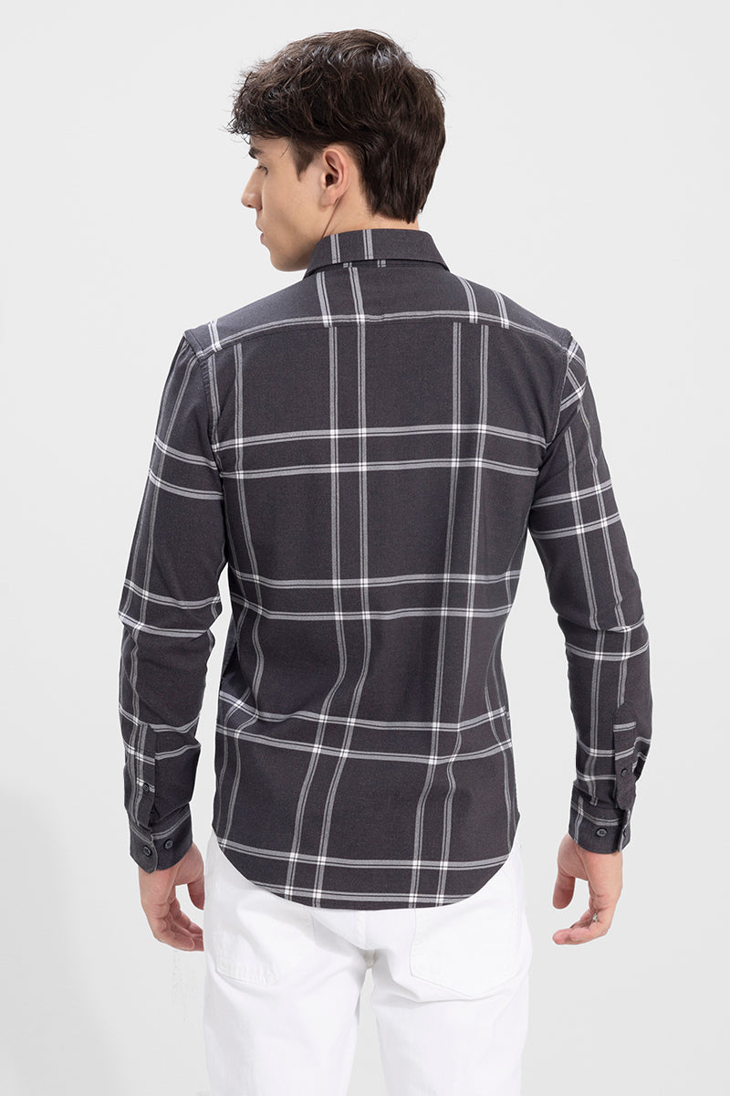 Everyday Checks Melange Grey Shirt