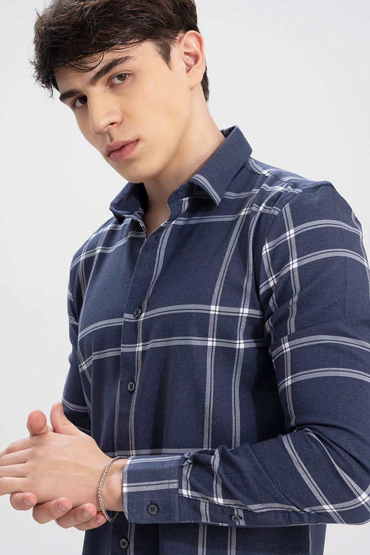 Everyday Checks Stone Blue Shirt