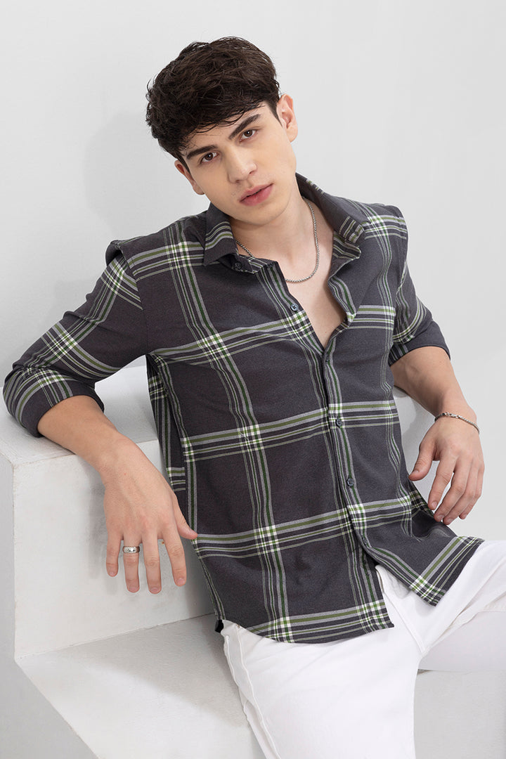 Everyday Checks Dark Grey Shirt