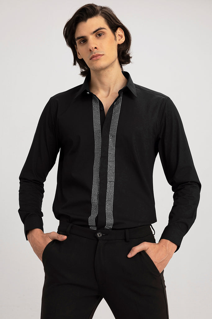 Black Embellished Shirt 3944206.htm - Buy Black Embellished Shirt  3944206.htm online in India