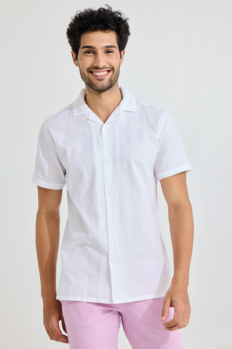 Coiled Strand White Shirt