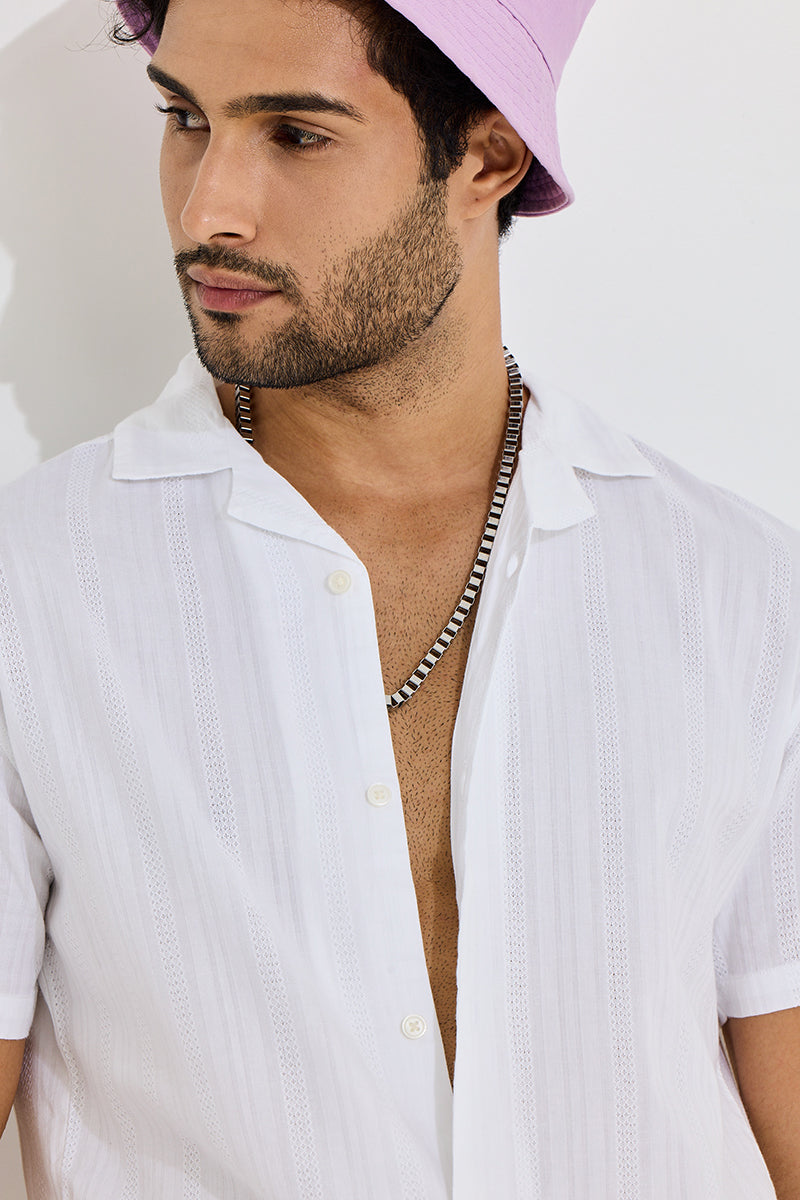 Coiled Strand White Shirt