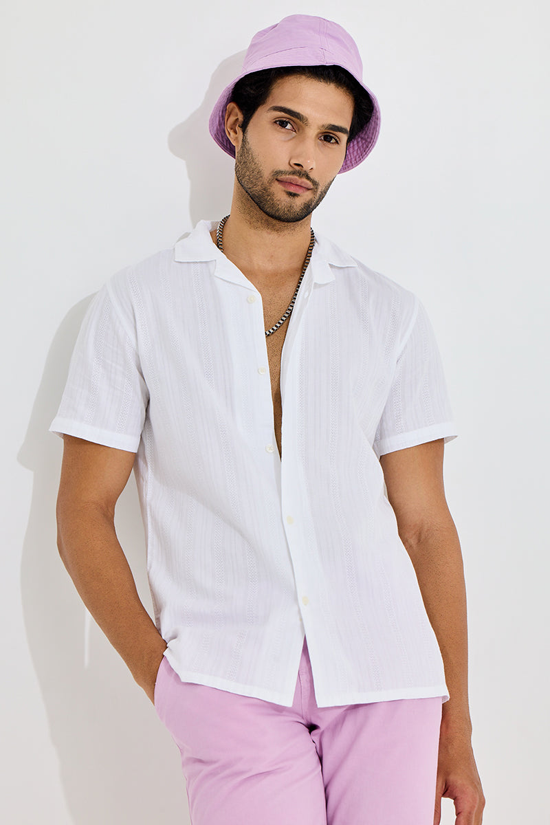 Coiled Strand White Shirt