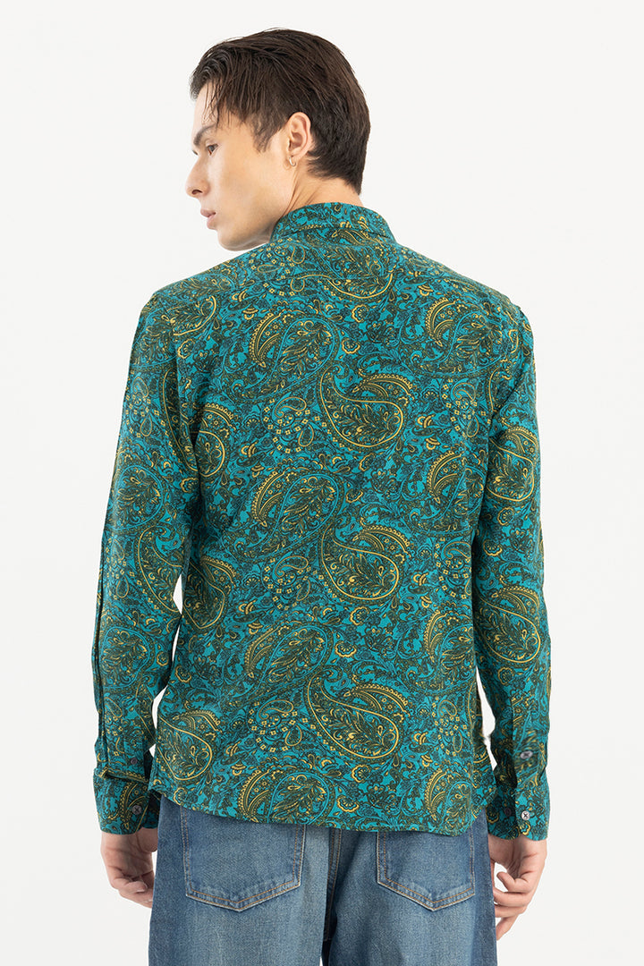 Boteh Paisley Green Shirt