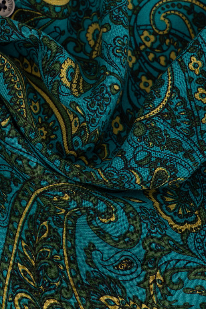 Boteh Paisley Green Shirt