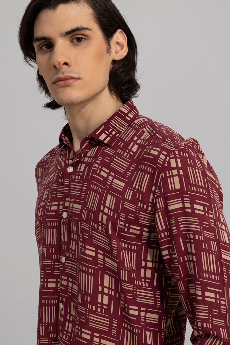 Geo Dash Red Shirt