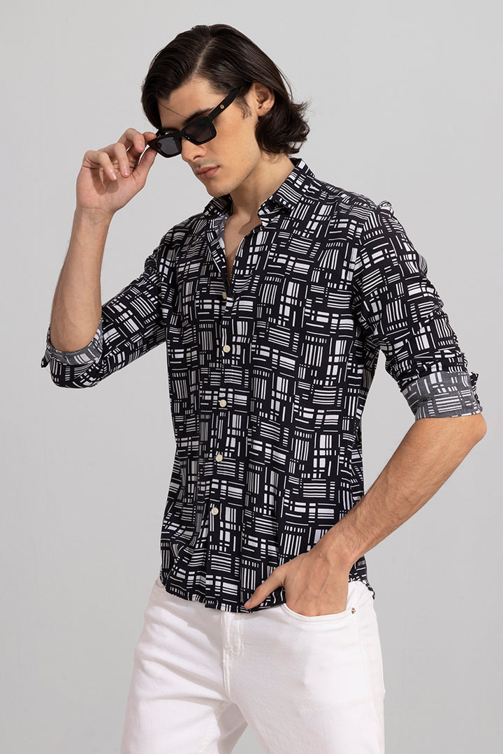 Geo Dash Black Shirt