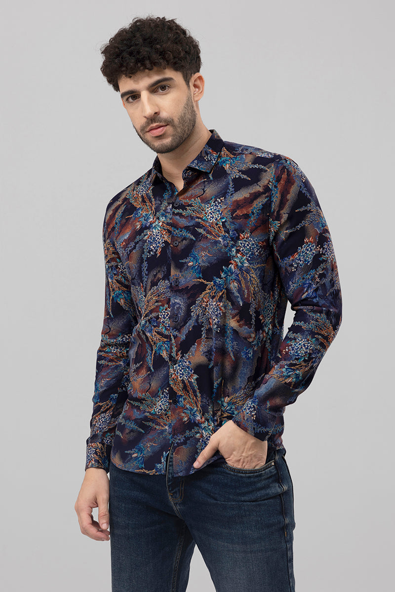 Efflorescent Blue Shirt