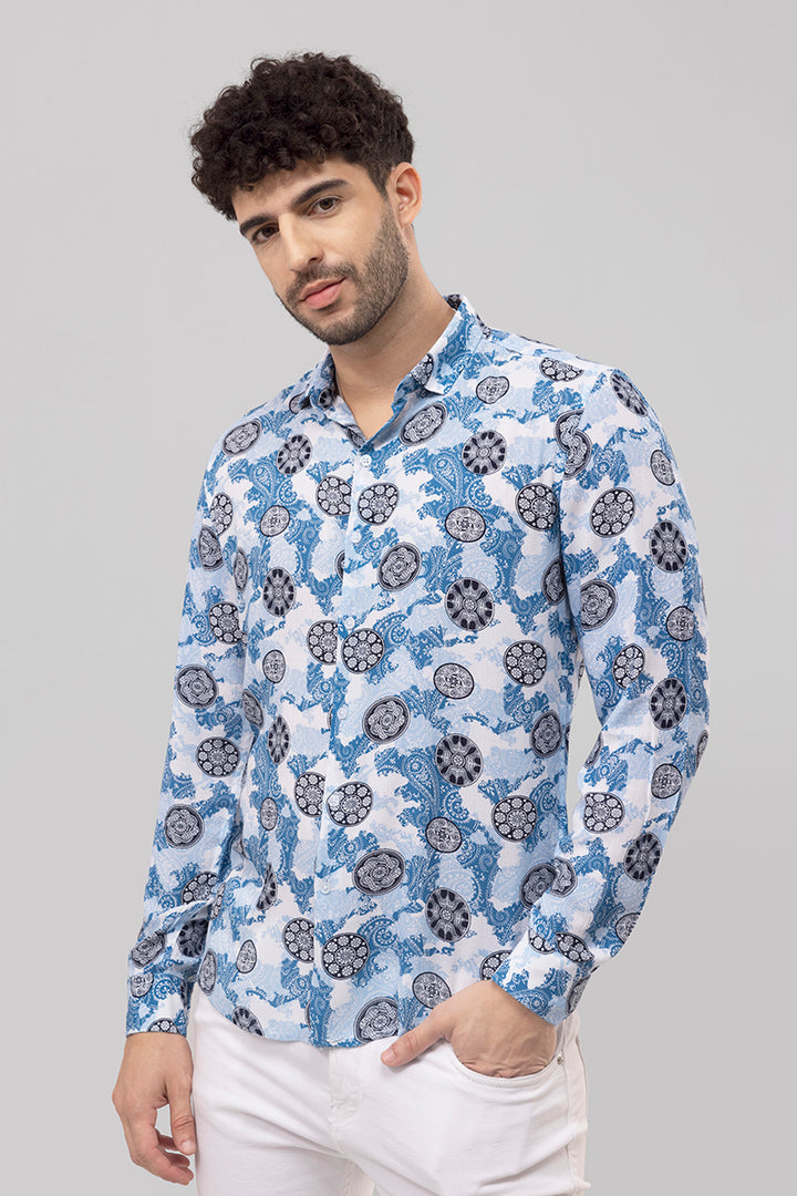 Classic Paisley Blue Shirt