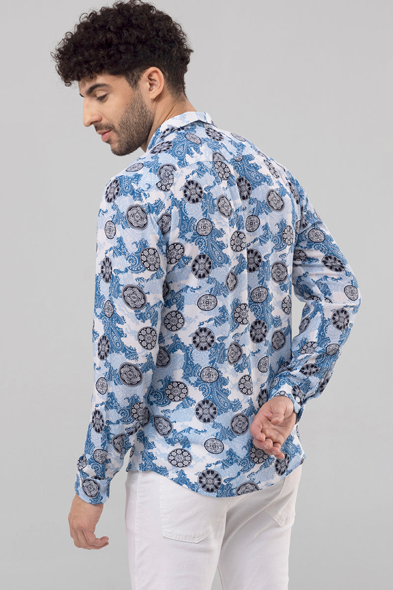 Classic Paisley Blue Shirt