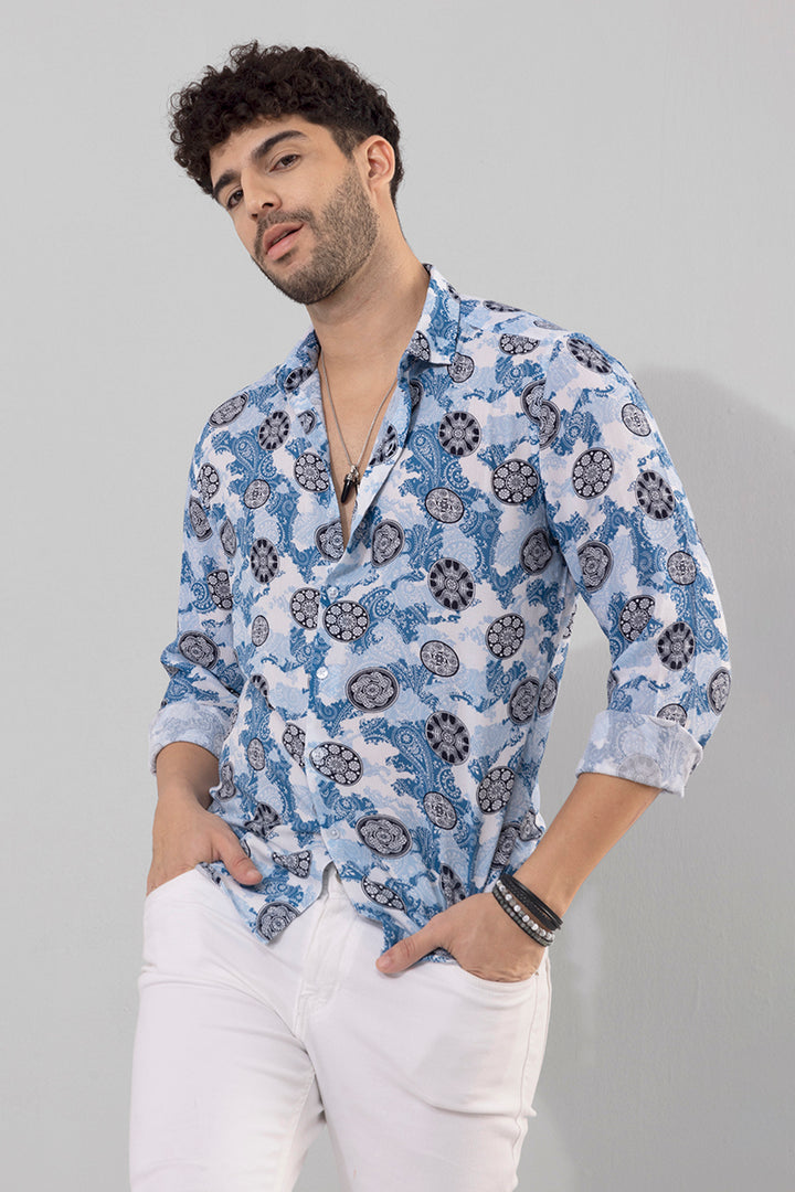 Classic Paisley Blue Shirt