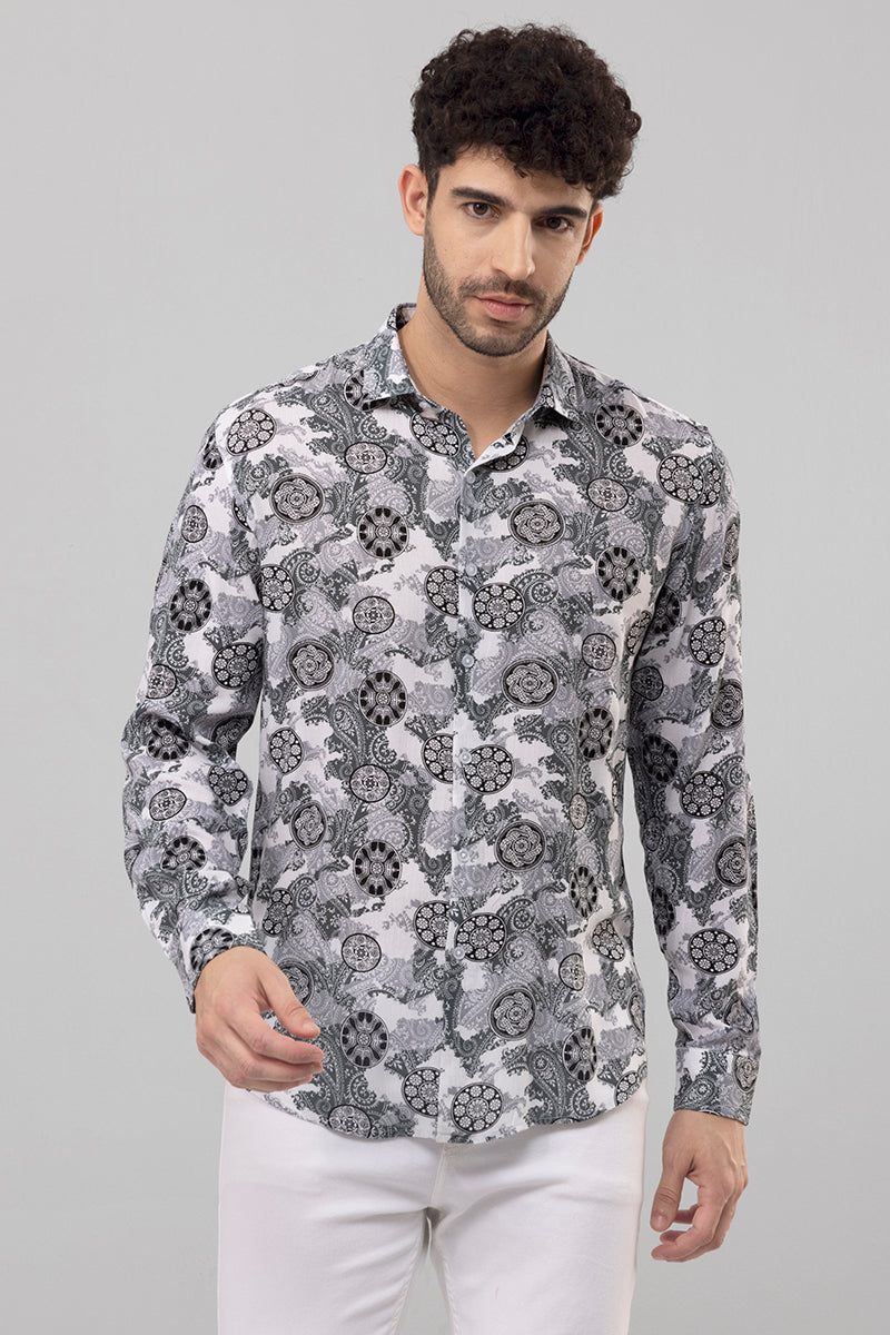 Classic Paisley Grey Shirt