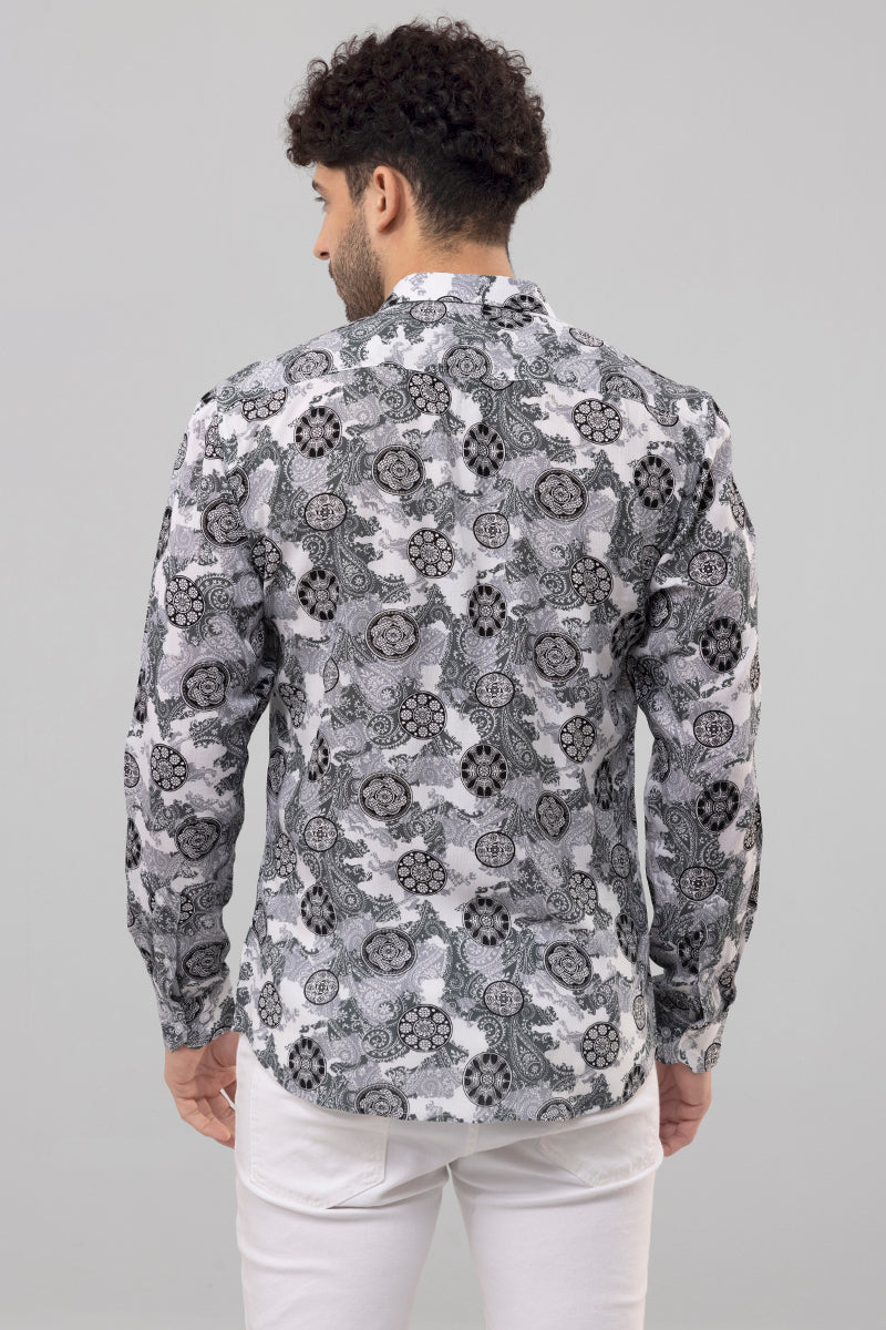 Classic Paisley Grey Shirt