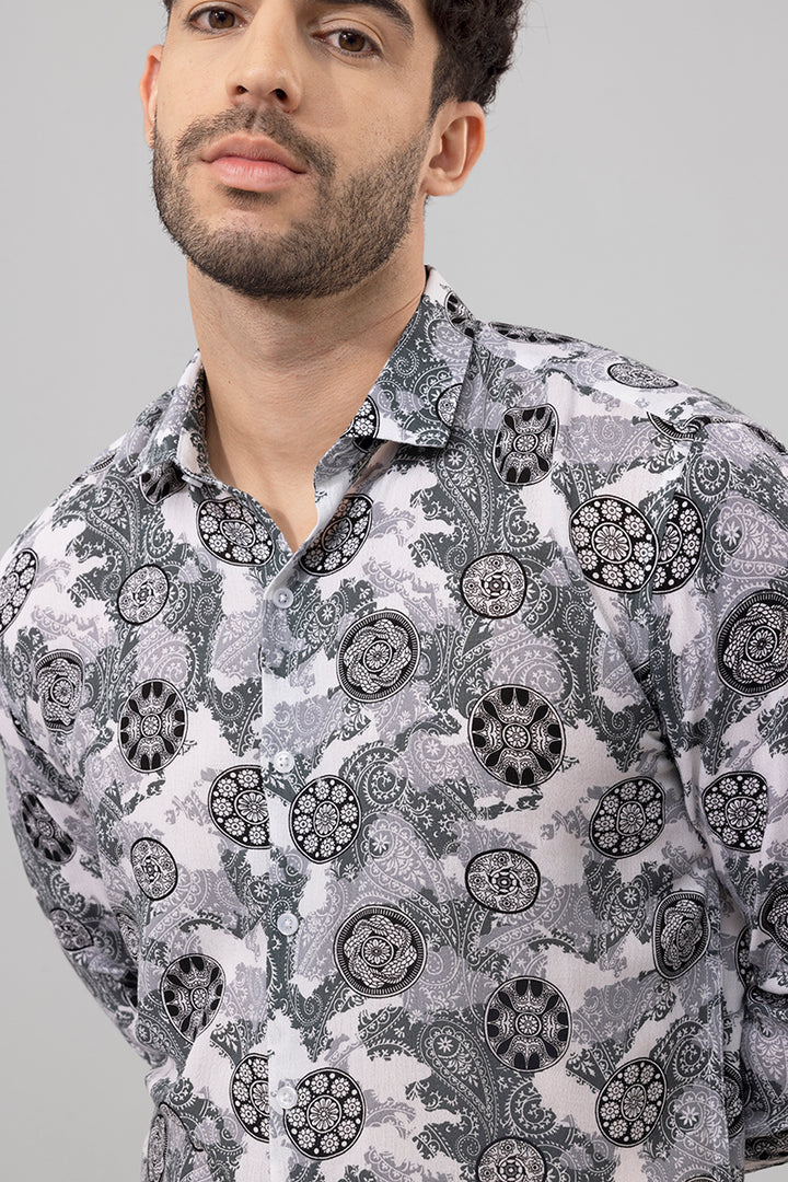 Classic Paisley Grey Shirt