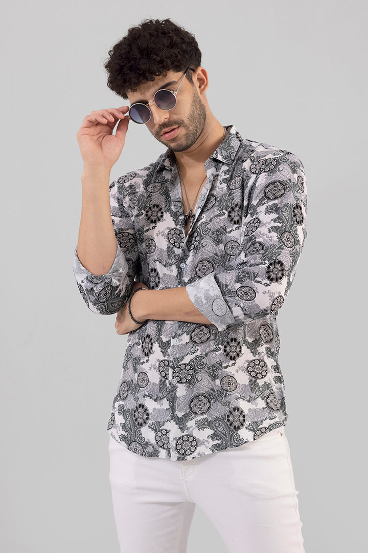 Classic Paisley Grey Shirt