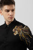 Leon Black Embroidery Shirt