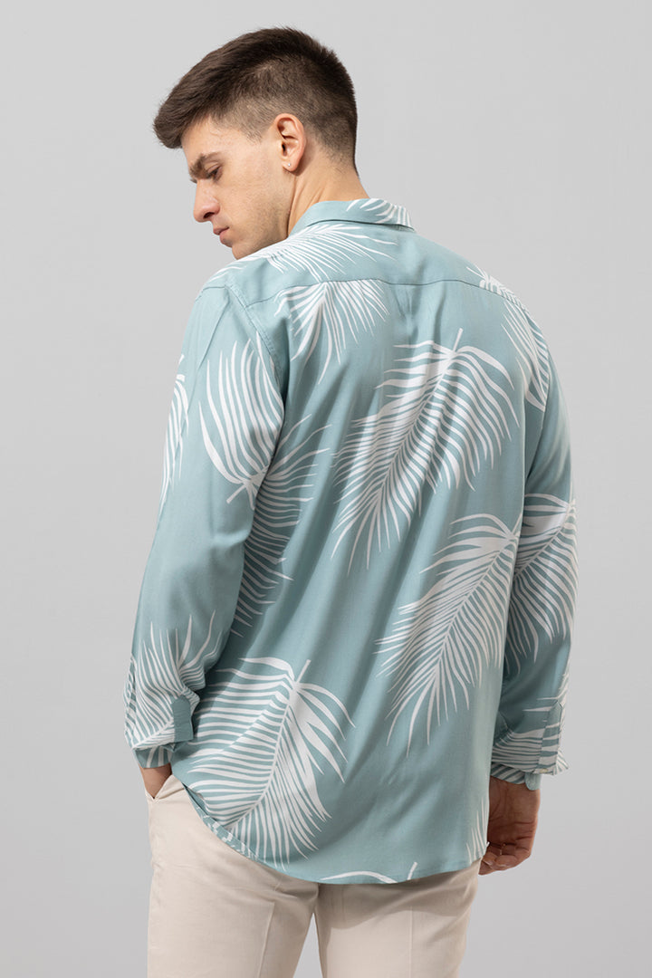 Palmera Aqua Blue Shirt