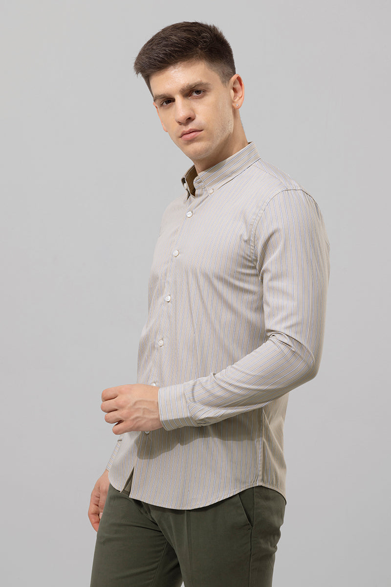 Dandy Stripe Beige Shirt