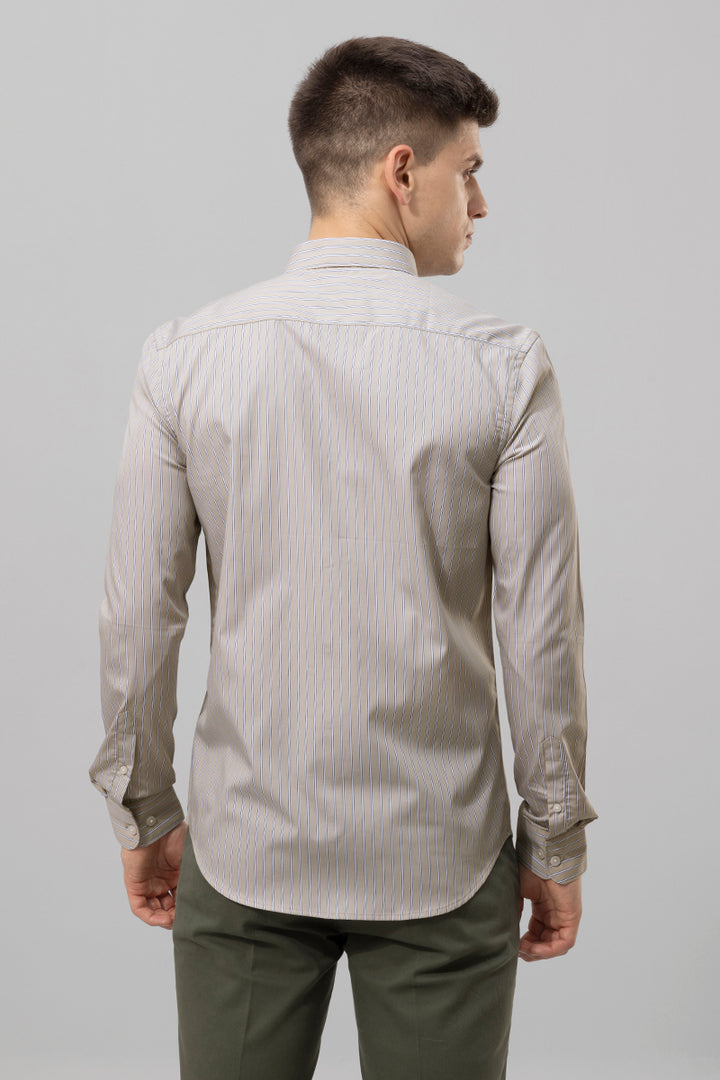 Dandy Stripe Beige Shirt