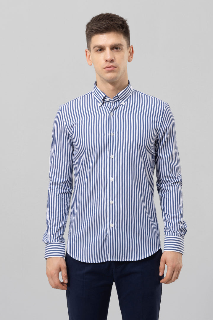 Infinity Stripe Blue Shirt