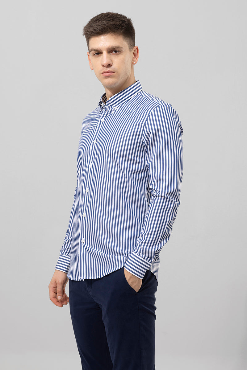 Infinity Stripe Blue Shirt