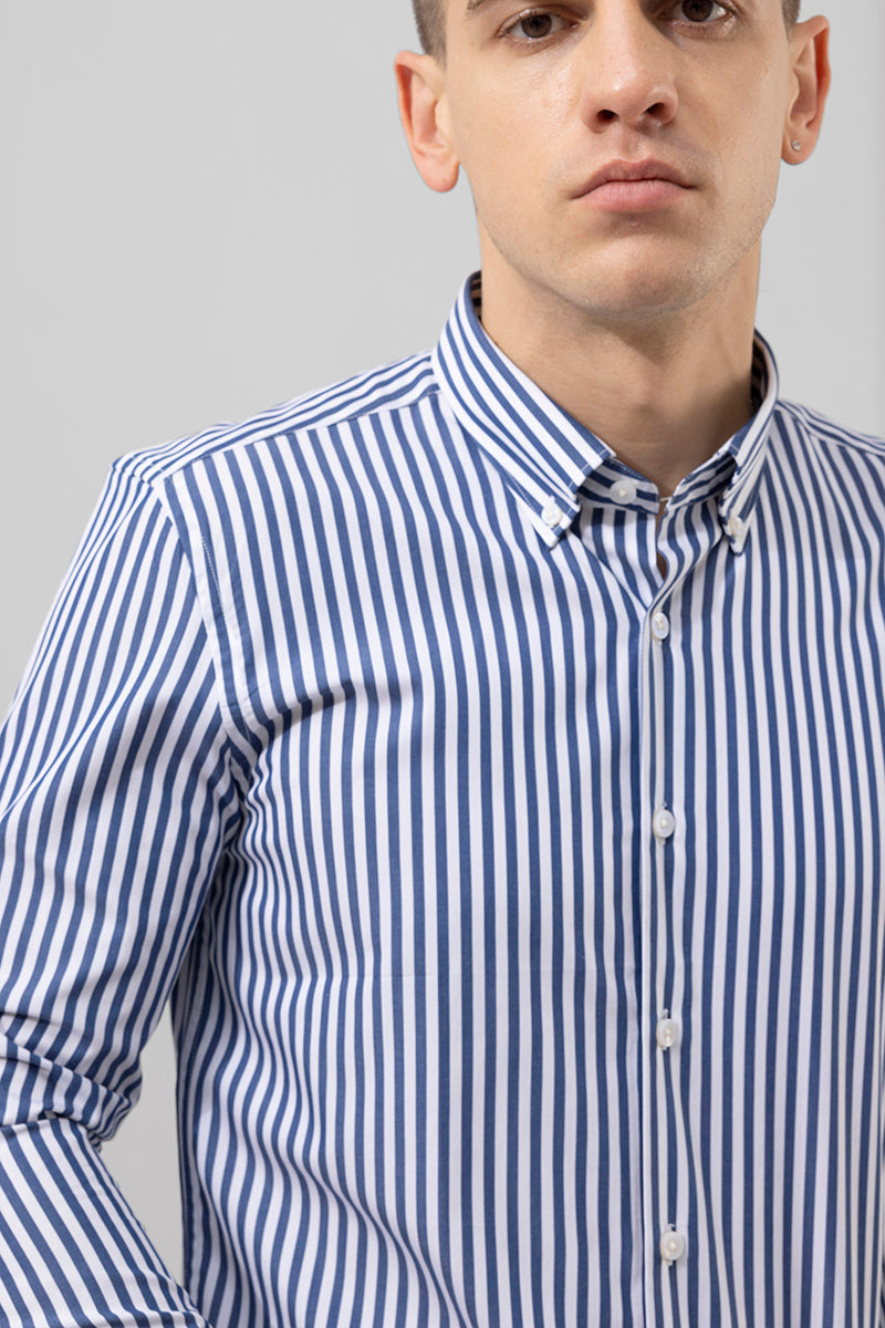 Infinity Stripe Blue Shirt