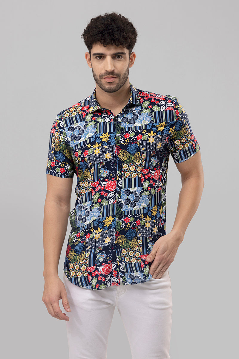 Garden Frame Navy Shirt