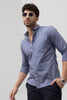 Sprauncy Melange Grey Linen Shirt