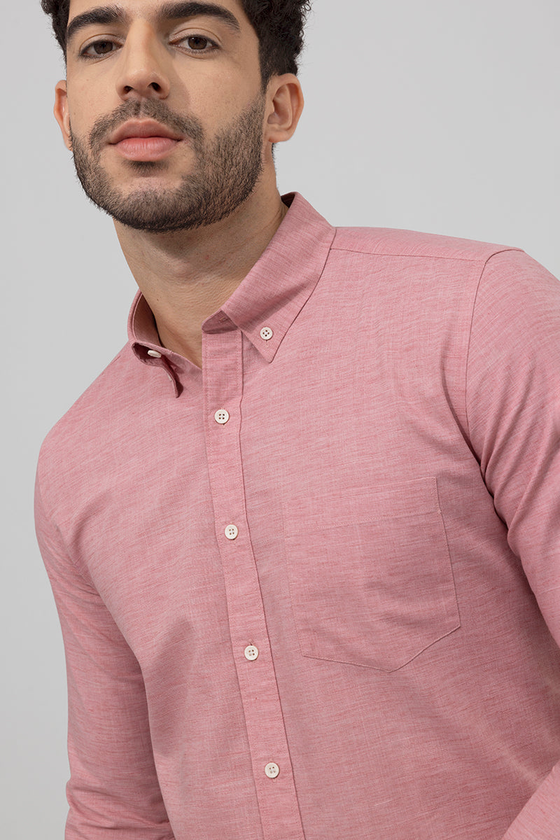 Sprauncy Pink Linen Shirt