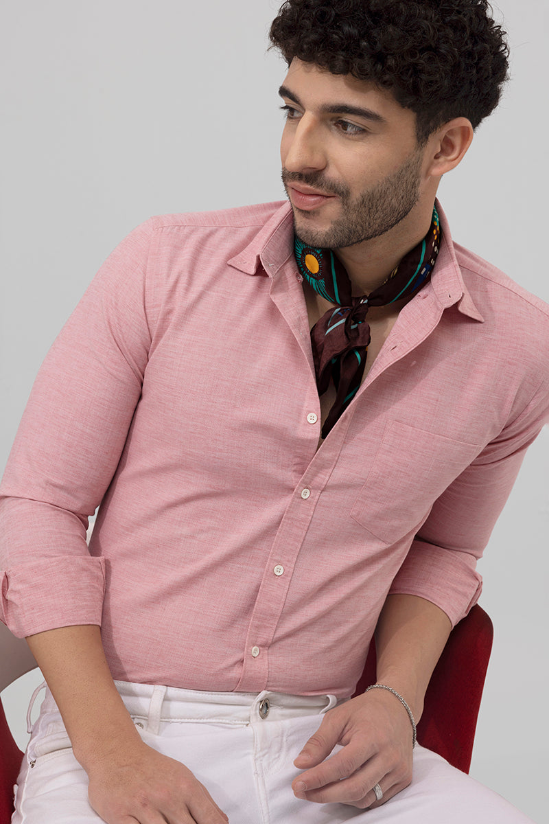 Sprauncy Pink Linen Shirt