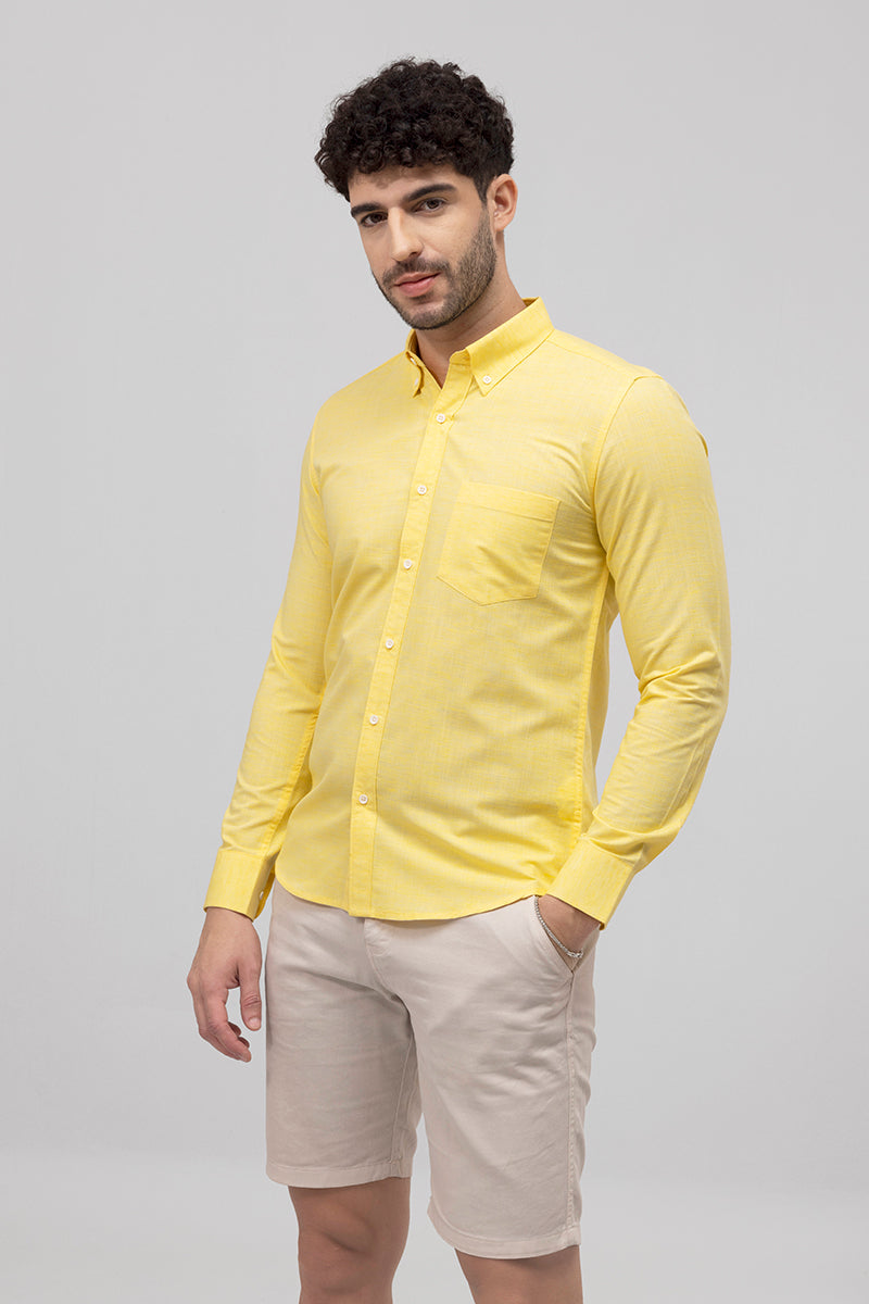 Sprauncy Yellow Linen Shirt