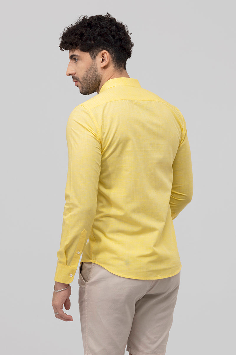 Sprauncy Yellow Linen Shirt