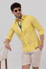 Sprauncy Yellow Linen Shirt