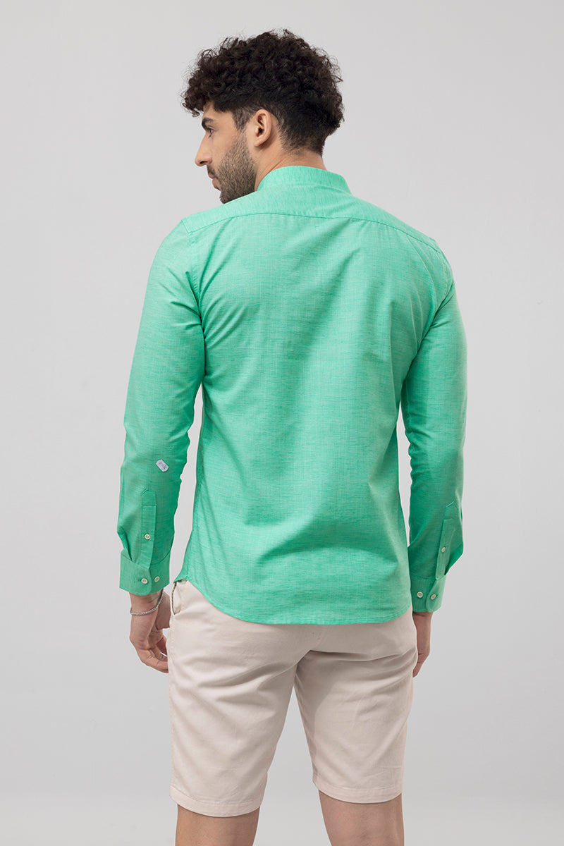 Sprauncy Mint Green Linen Shirt