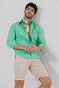 Sprauncy Mint Green Linen Shirt