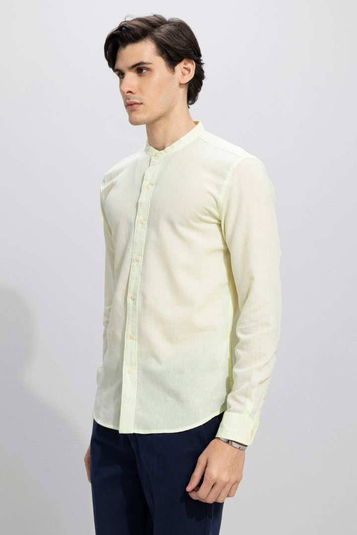 Fang Linen Light Yellow Shirt