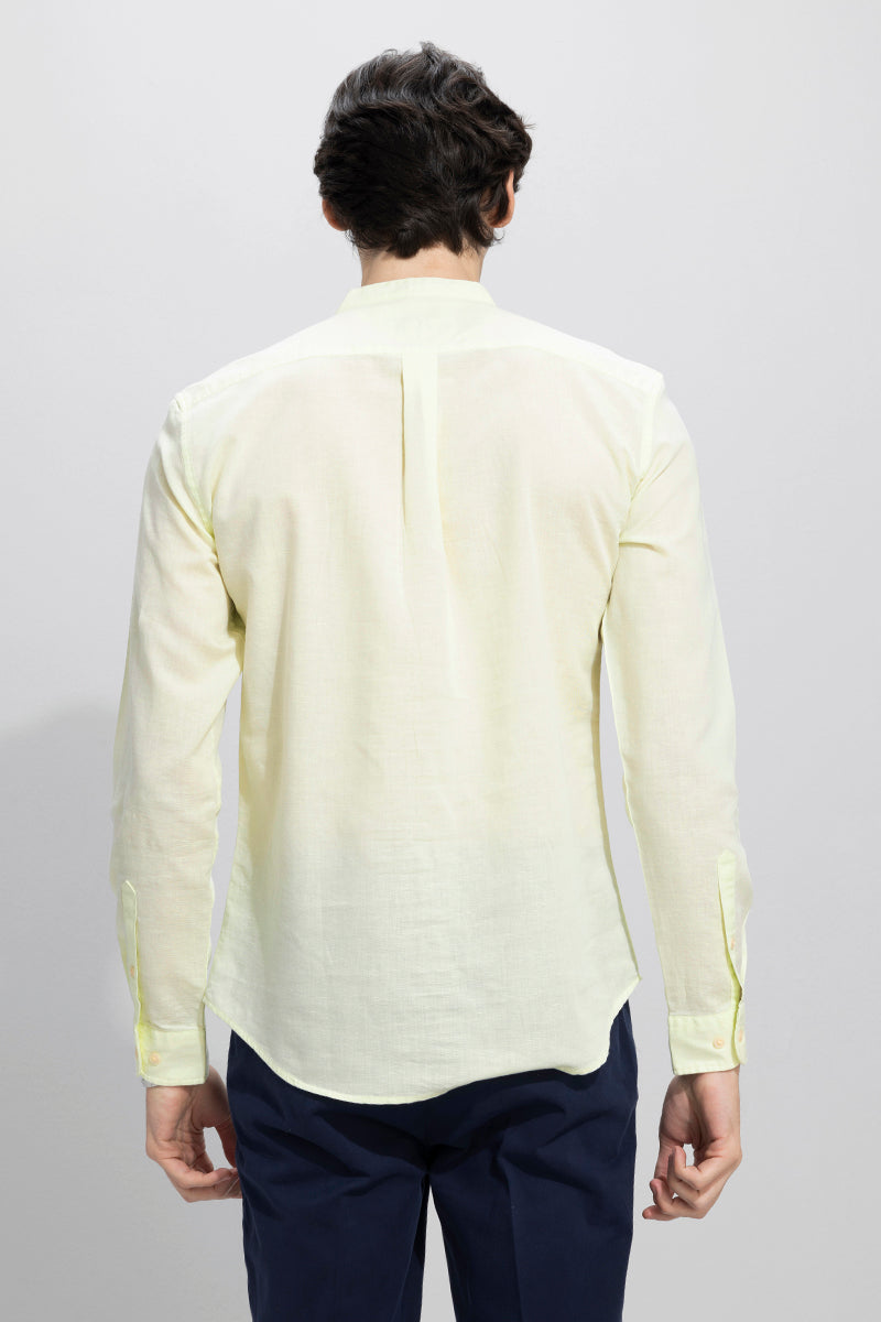 Fang Linen Light Yellow Shirt