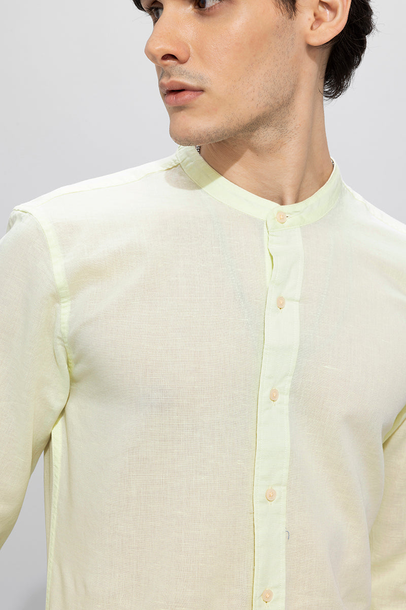 Fang Linen Light Yellow Shirt