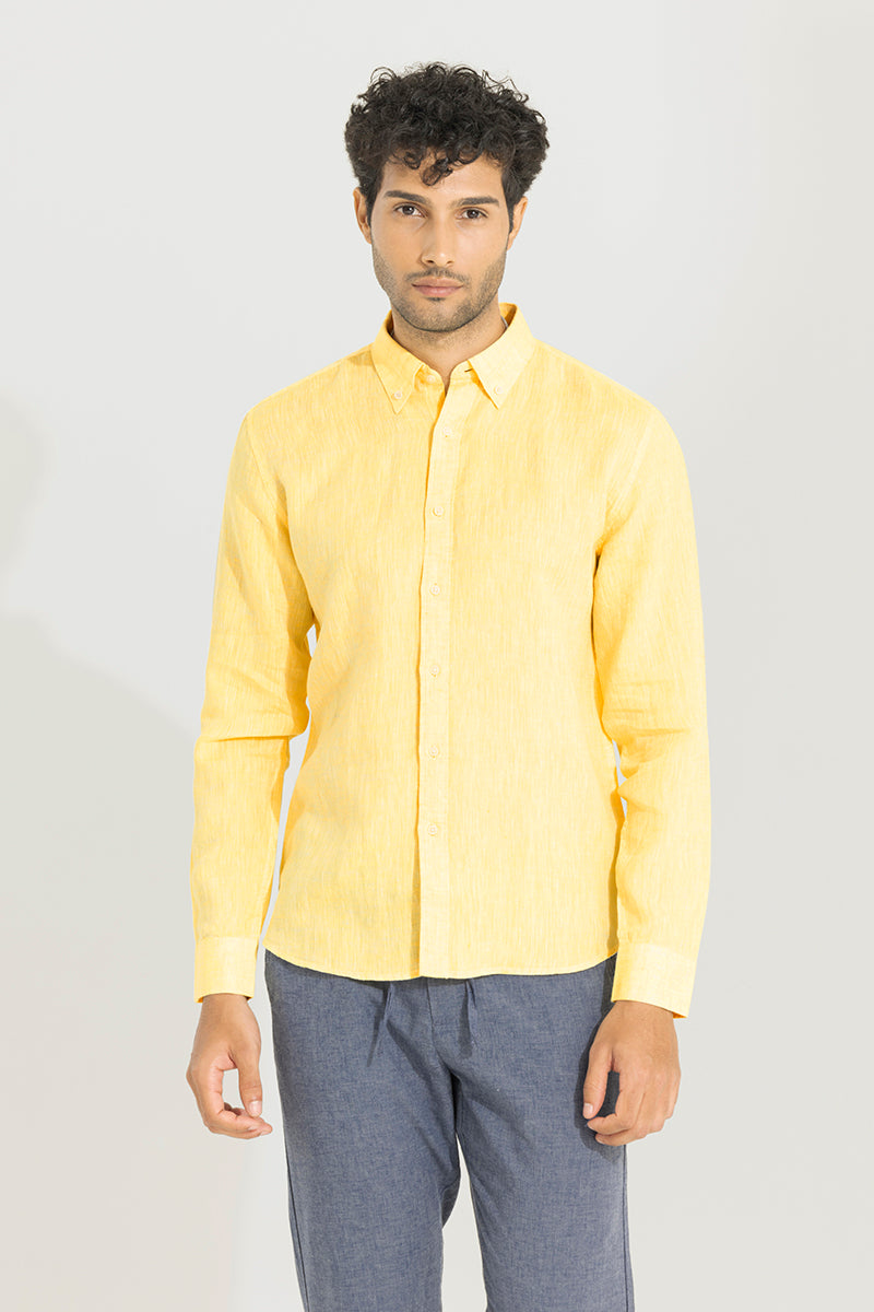 Buoyant Yellow Linen Shirt