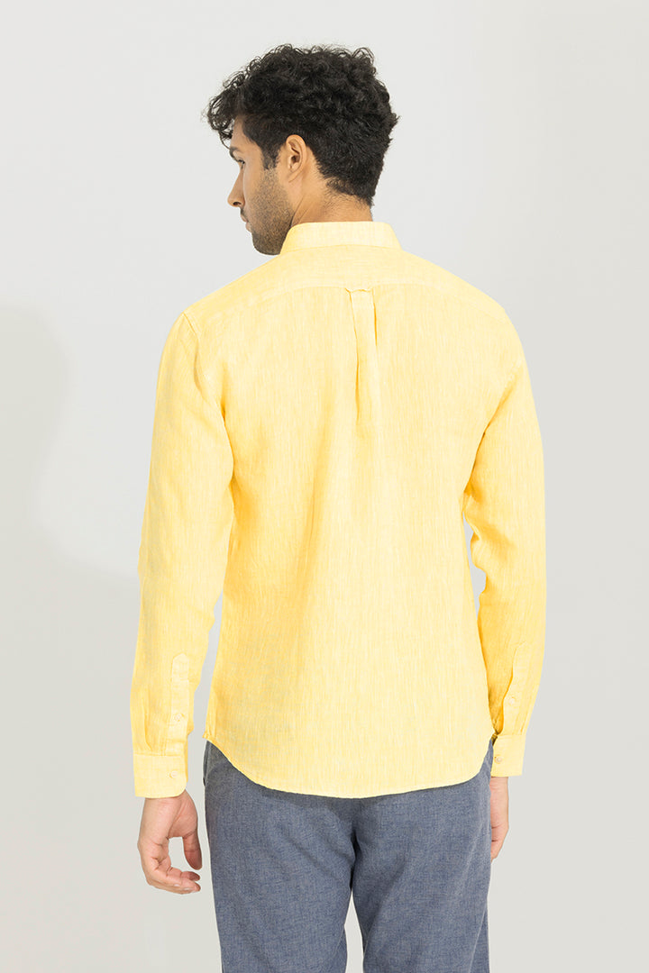 Buoyant Yellow Linen Shirt