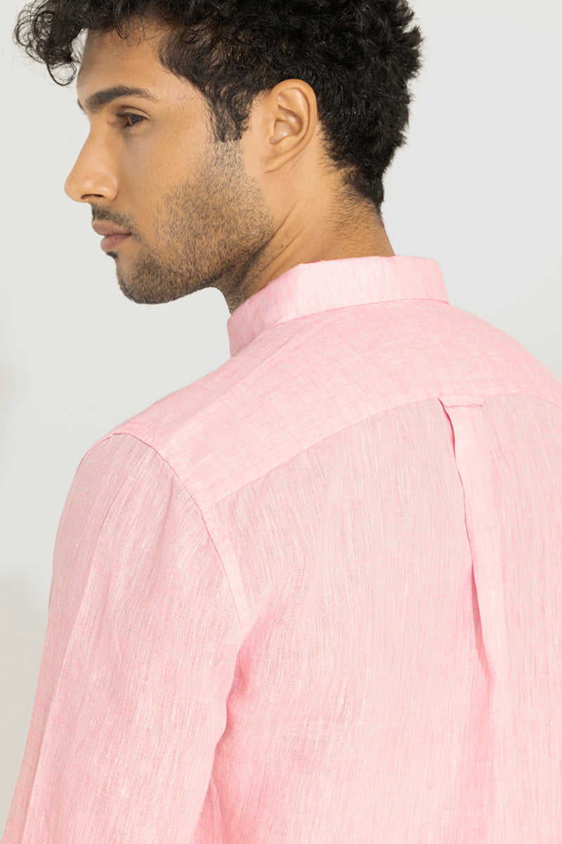 Buoyant Pink Linen Shirt